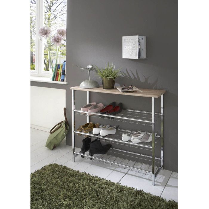 Boite à clés - Britt - Métal laqué blanc - 22x5x24cm - Intérieur - Mixte