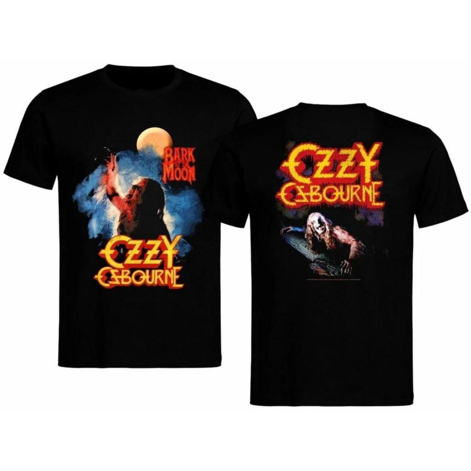 

Ozzy Osbourne Band Bark At the Moon Cotton Black T Shirt Unisex T-Shirt S