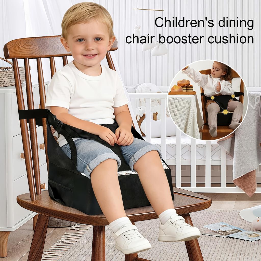 Portable Baby High Chair Booster Pad, Foldable Anti-Slip Mat for Kitchen Chairs, Ideal Booster Seat for 0-3 Year Old Toddlers