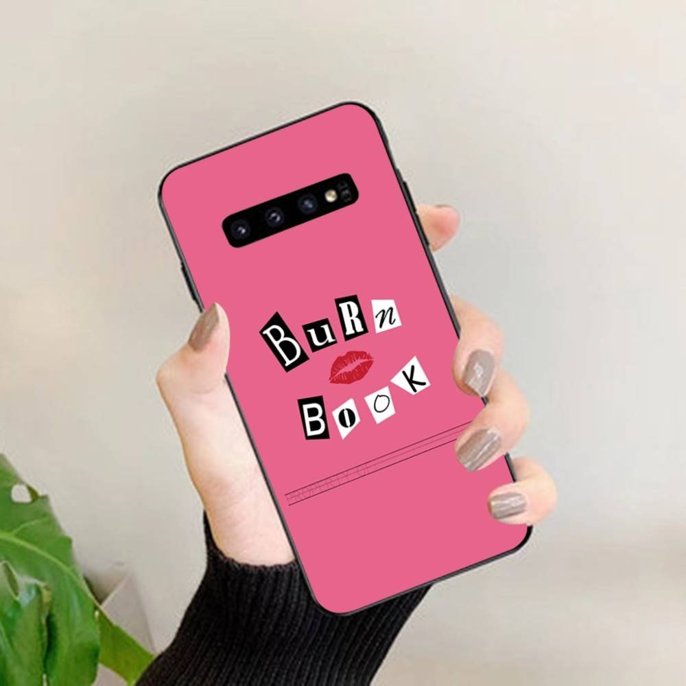 M-Mean Girls B-Burn Book Phone Case For Samsung S 24 Fe 25 Ultra Plus 20 Lite 21 30 22 23 24 22 Ultra 5G Fundas