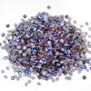 Glass 16 Cut Blue Flame Color Hot Fix Flat Back Rhinestones High Quality Eco-Friendly for Nail Art Bags Garment Shoes