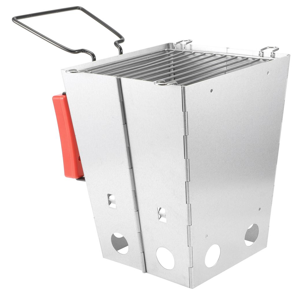 Folding Camp Burning Stove Stainless Steel Portable Camping BBQ Grill with Storage Bag