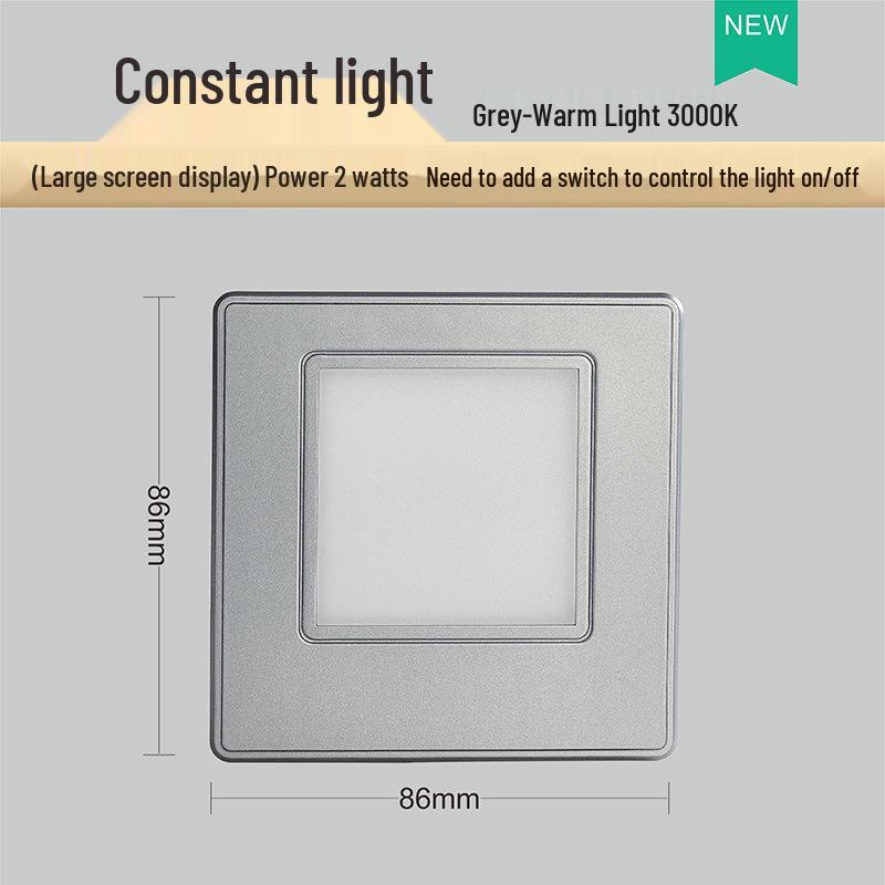 Adjustable 86 Type Recessed Radar Motion Sensor Stair and Aisle Light