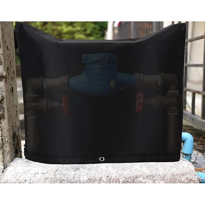 IUIBMI Backflow Winter Cover Insulated Pouch, 24x17.7 Inch Outdoor Pipe Insulation Cover, Backflow Preventers Protection for Winter Freeze (24x17.7