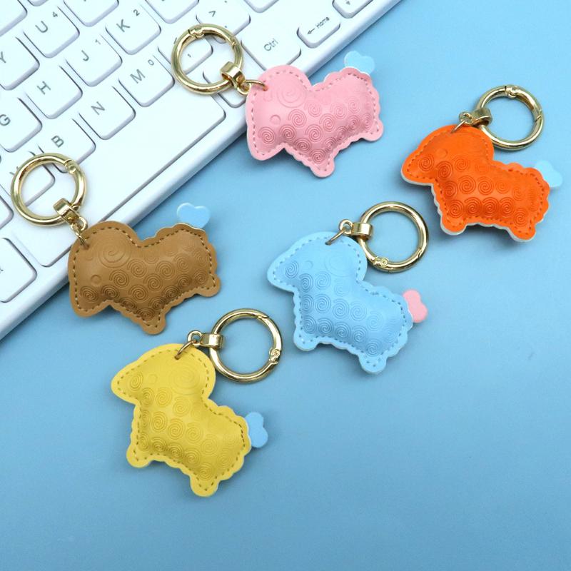 2027 Lunar New Year Goat Pendant Durable Pu Sheep Keychain Bag Decor Gift For Friends