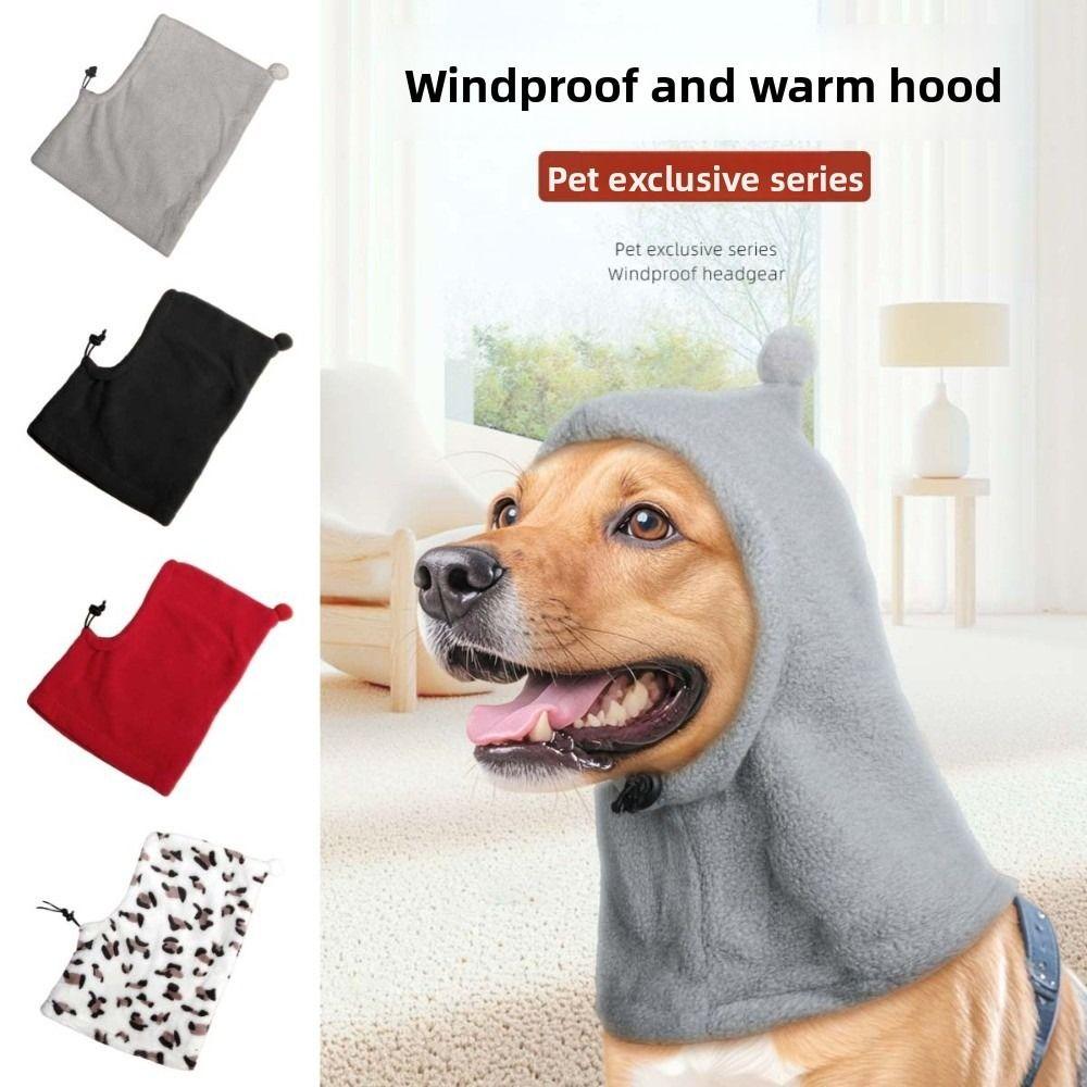 Polarowe Ochraniacze na Uszy Psa Wiatroszczelne i Ciepłe Ocieplacze na Uszy dla Zwierząt Kapelusz Pies Uspokajający Emocjonalnie