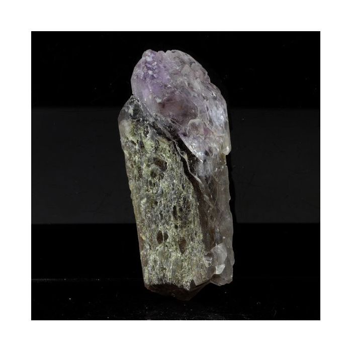 Pierres et Minéraux. Quartz sceptre fumé Améthyste. 186.0 ct. Massif du Mont-Blanc, France.