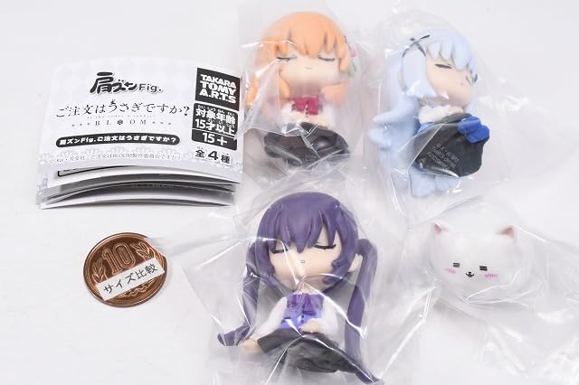 Shoulder Zun Fig. Is the Order a Rabbit? [Complete Set of 4] Gacha Capsule Toy