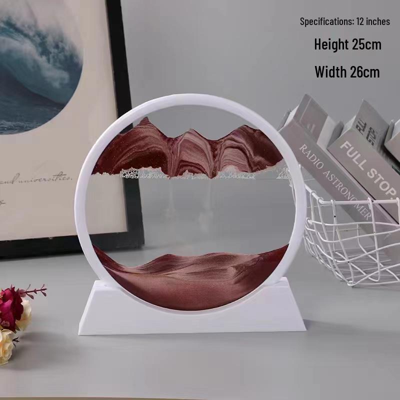 Treibsand-Sanduhr Kunst-Dekoration: Stilvolle Dekoration für Wohnzimmer & Weinschrank, Tolles Geschenk für Mädchen & Studenten