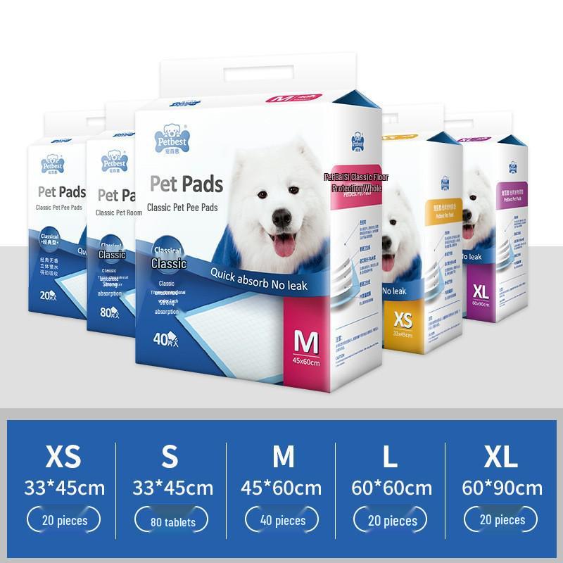

Absorbent Thickened Pet Pee Pads for Dogs and Cats - Teddy Urine Protection Diapers