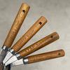 4Pcs Wooden Handle Stainless Steel Measuring Cups Spoons Baking Tools Coffee Measuring Spoon Set Bartending Scale Accessories