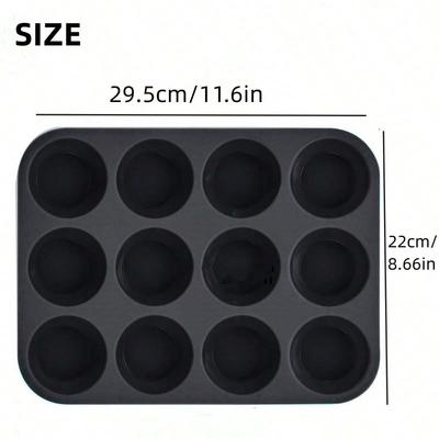 12 Löcher Cupcakes Form Antihaft Muffin Cupcake Silikonform Seife Schokolade Muffin Backform Silikon Kuchenform Backwerkzeuge