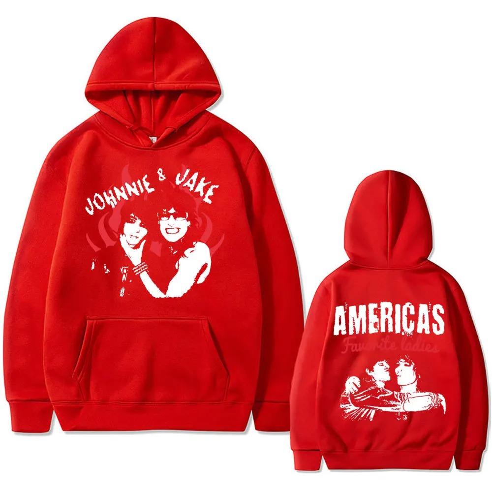 Jake Webber a Johnnie Guilbert Oboustranný potisk pánská podzimní fleecová mikina Regular fit Dlouhý rukáv oblečení Módní Streetwear