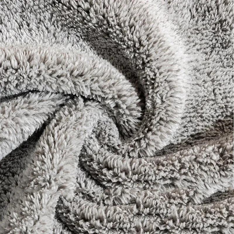 1Pcs Bamboo Charcoal Rags Kitchen Towels Microfiber Thickened Absorbent Non-sticky Oil Household Cleaning