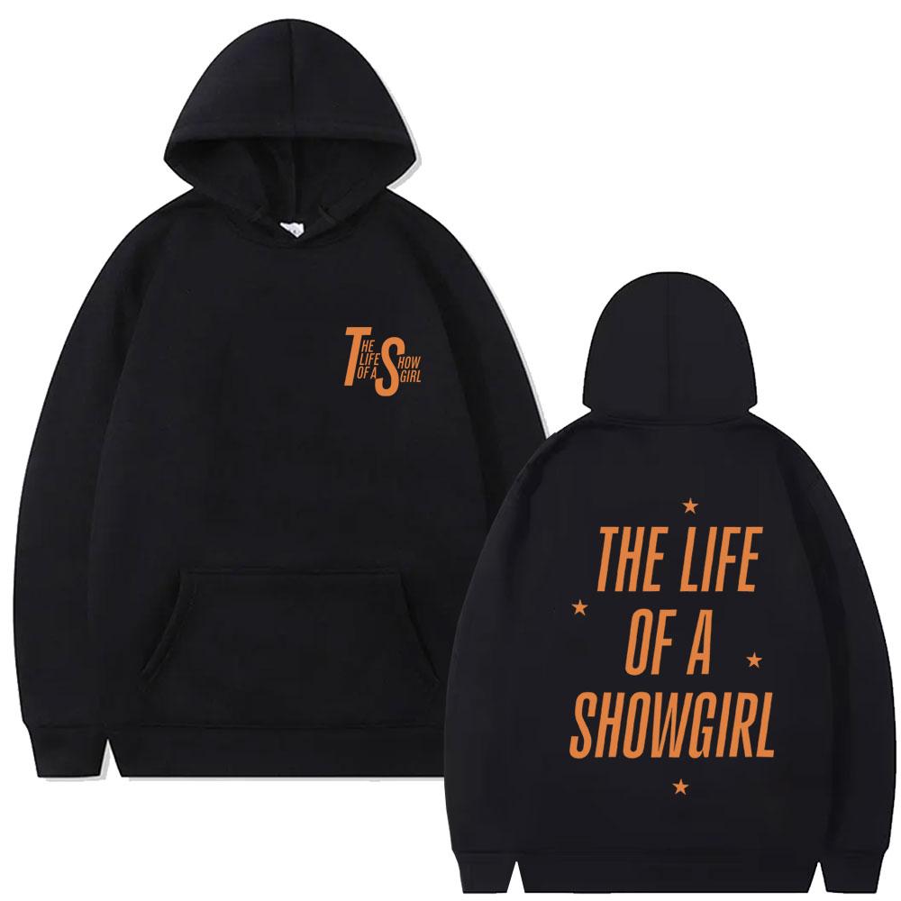 The Life of A Showgirl Album Merch Hoodie Men Women Fashion Oversized Pullover Unisex Vintage Casual Fleece Sweatshirt