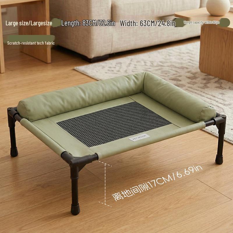 Uniwersalne legowisko dla zwierząt: Składane, Oddychające, Podniesione nad ziemią, Zdejmowane i Nadające się do prania dla Kotów i Psów na Wszystkie Pory Roku