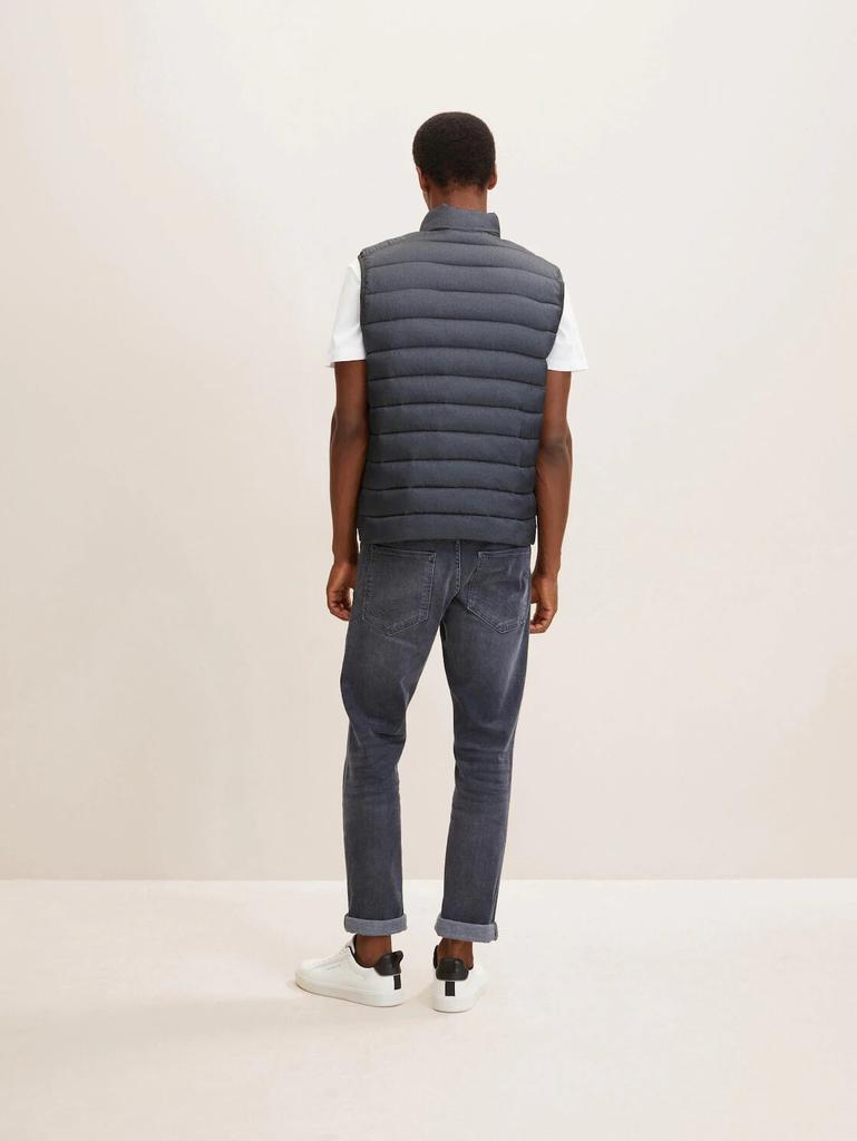 Winter Jacket Tom Tailor Quilted Vest (1031473) Gray Twill Structure