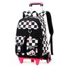Zaino Scolastico per Bambini Zaino Cartone Animato per Studenti con Ruote Borsa Porta Libri Carina Zaino Scolastico su Ruote per Bambine Bambini Zaini con Ruote