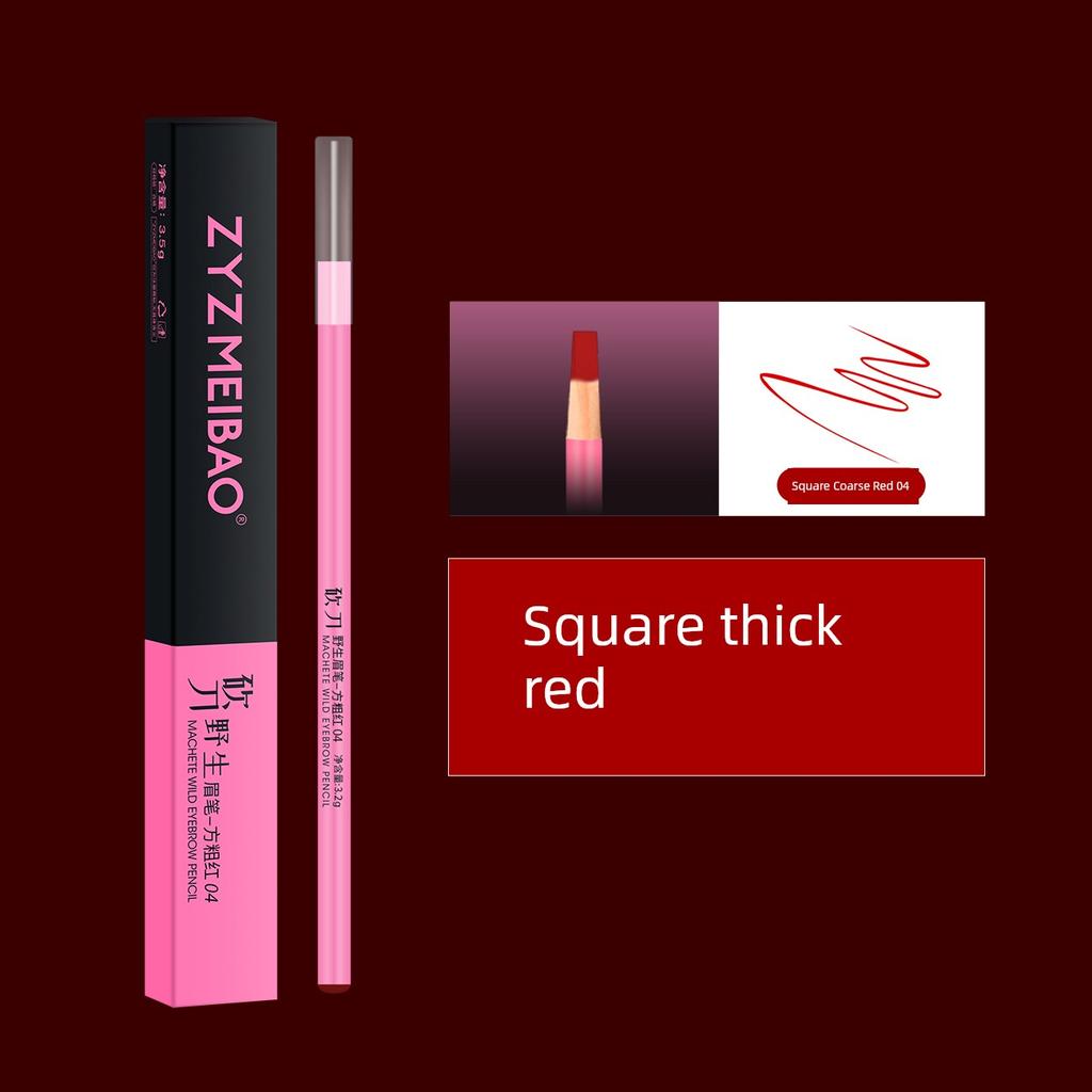 ZYZ Meibao Embroidery Tattooist Special for Makeup Artists Waterproof Sweat-Proof Wild Line Eyebrows Eyebrow Pencil Thick Lead Eyebrow Pencil