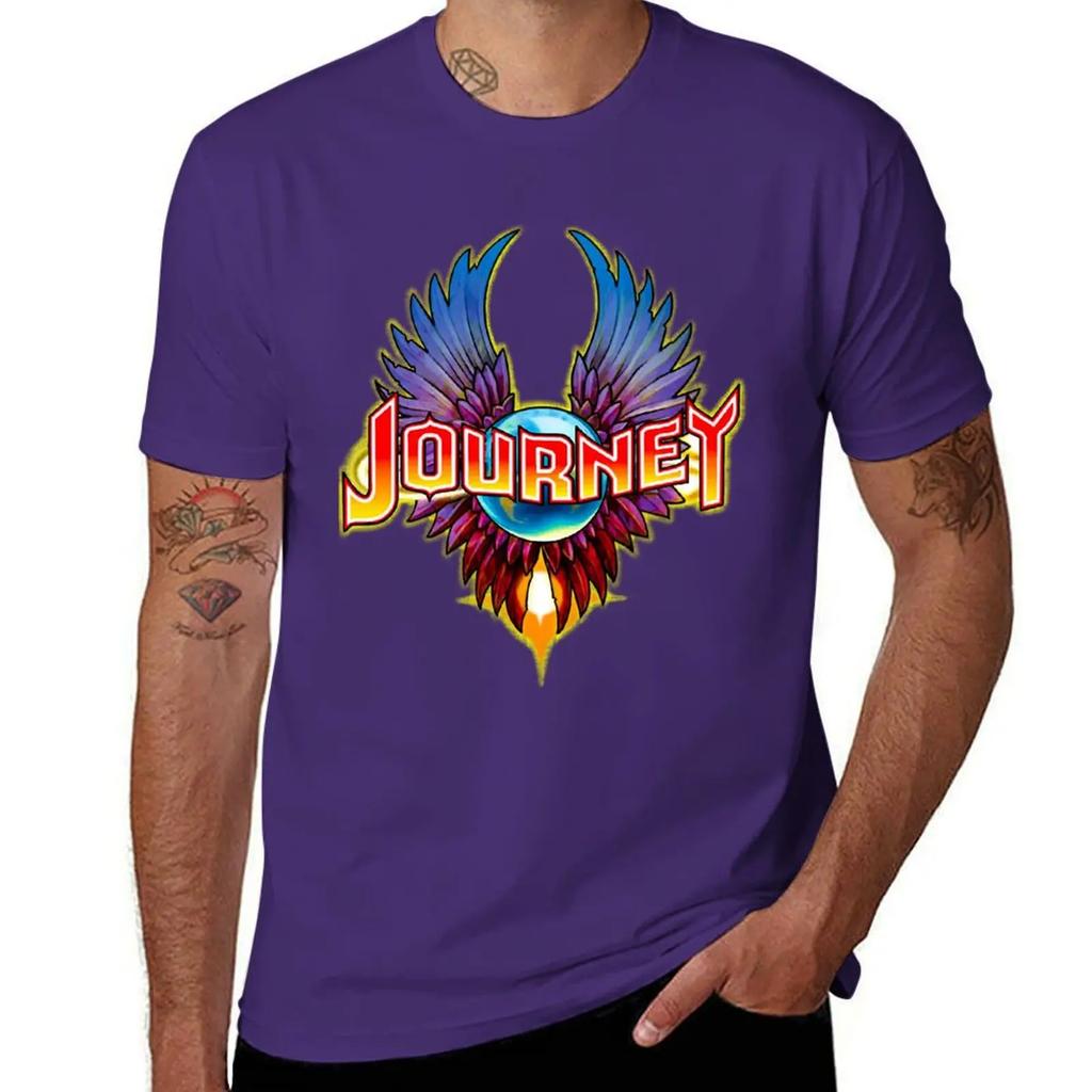 journey Logo rock band T-Shirt oversized summer clothes kawaii clothes t shirt
