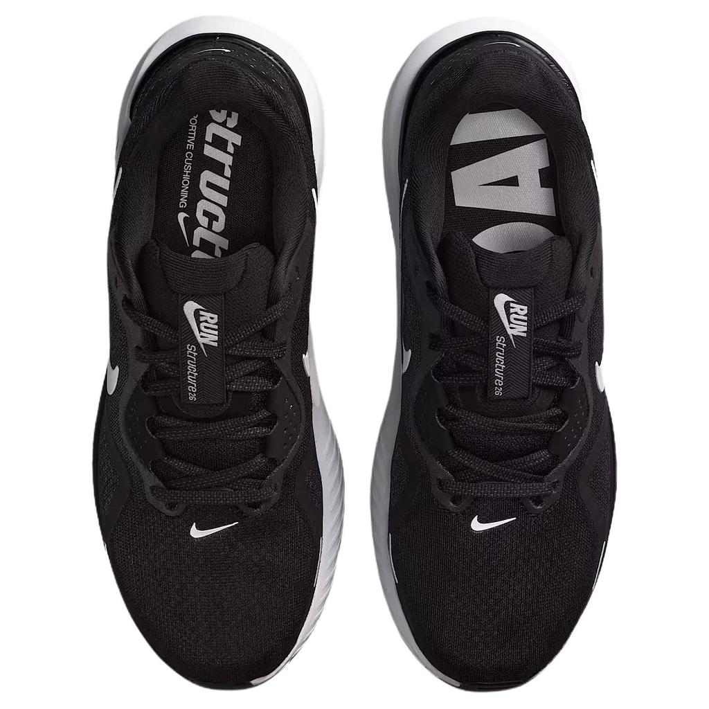 Nike  Structure 26 Black White Women Sneakers Wolf-Grey Metallic-Silver HJ1101-003