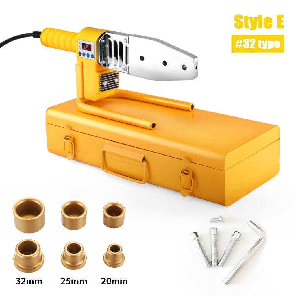 Ferramenta de Aquecimento para Máquina de Solda de Tubos 1500W Conjunto de Soldador Para Tubo de Plástico PPR PB PE Máquina de Termofusão para Soldagem PPR Controle de Temperatura
