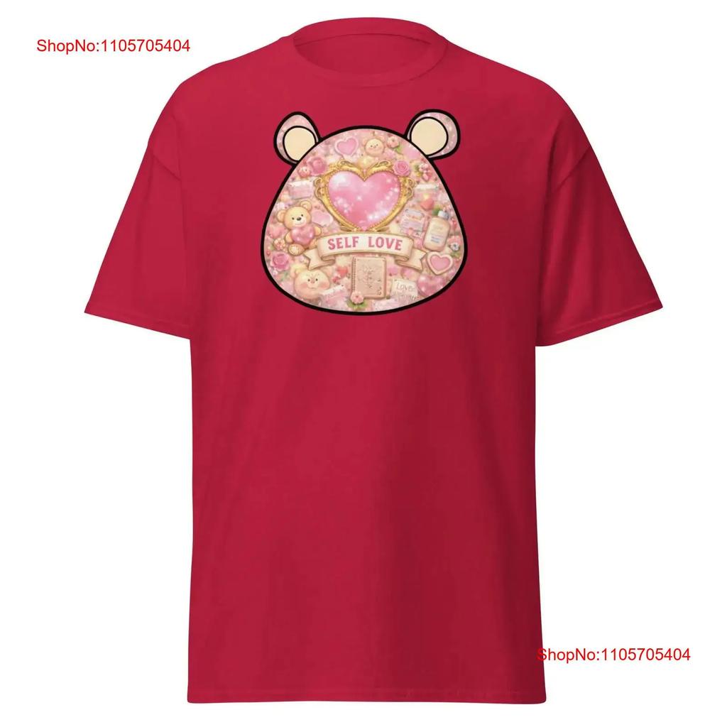 Self Love Teddy T Shirt Vintage Breathable Versatile Streetwear Fashion Homme Slightly