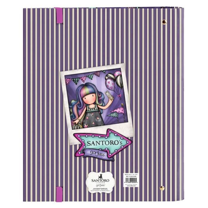 Safta - Classeur 4 Ani 30 Mm Avec Recharge Gorjuss Fairground Up and Away 27 X 32 X 3,5 Cm, Multicolore (522219666)