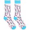 Chaussettes Sexy Socks Motifs Kama-Sutra - T 42-46 - Mixte / Adulte Multicolore