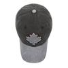 Pure Cotton Color Block Baseball Cap Washed Cotton Hat Maple Leaf Patch Sun Hat