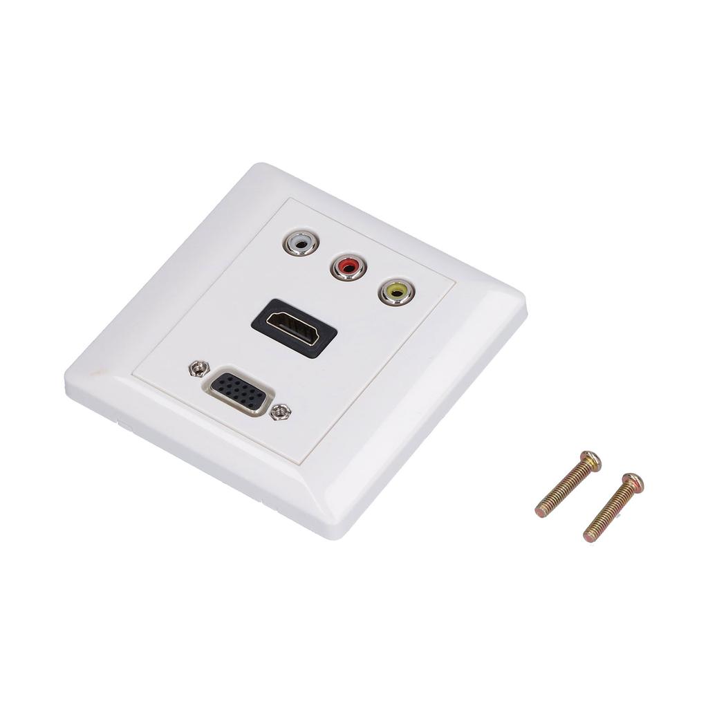 Audio Video Wall Socket Support 1080P High Impact Resistance Durable Composite Video Panel