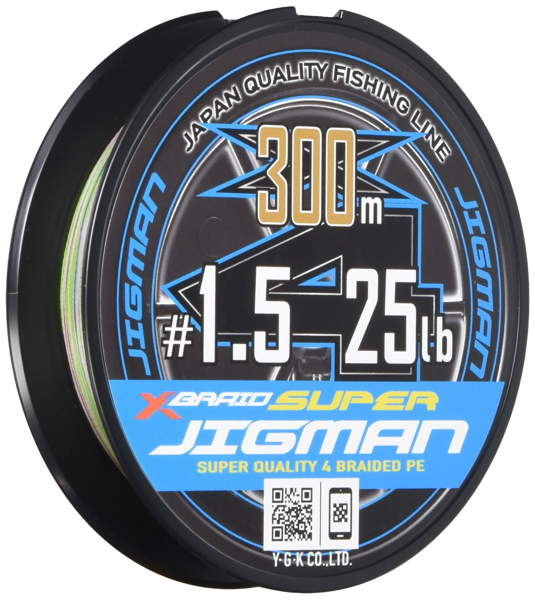

Super Zigman X4 300m 25lb 5 colors X-Braid 1.5