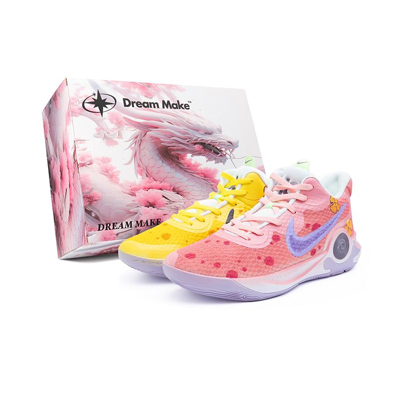 

Nike KD Trey 5 IX Naughty Castle Fabric Abrasion Resistant Breathable Mid top Vintage Basketball Shoes Unisex White DJ6922-100(Team240--BOX) 44