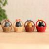Useful Cat Small Statue DIY Material Cat Basket Delicate