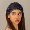 Modeaccessoire Kristallperle Blumengirlande Perlen Stirnbänder Spitze Atmungsaktiv Breite Stirnbänder Hohlmuster Dehnbar Turban Tägliches Tragen