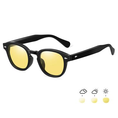 Photochromic Color Changing UV Colored Lenses Changing Round Night Unisex B6008 [Karsaer] Sunglasses, Men's, Women's, Lenses, Polarized, Sunglasses,