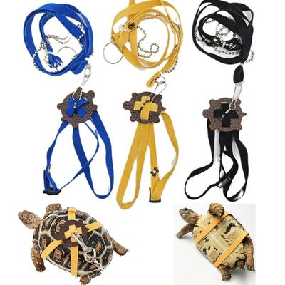 Adjustable Pet Harness Reptile Leash Turtle Gerbil Lizard Outdoor Training Soft Strap Anti-bite Multicolor Light Traction Rope