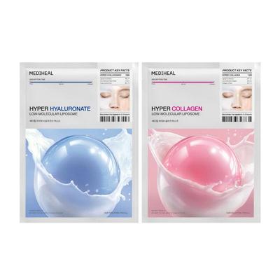 Υπέρ Μάσκα Κολλαγόνο/Υαλουρονικό Οξύ 35g 10 Φύλλα (2 Επιλογές)