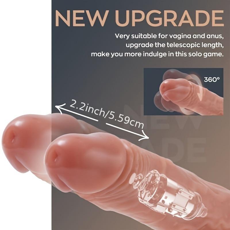 Liquid Silicone Electric Simulation Dildo Vibrator For Women Telescopic Vibrating Swinging Wireless Remote Control Heated Massage Stick Adult Sex Toy