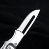 Outdoor Folding Knife Fruit Knife Stainless Steel Camping Knife Mini Mechanical Folding Knife Keychain Carrying Pocket Knife