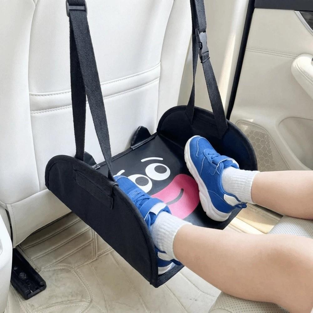 Hanging Backseat Foot Rest Universal Fit Portable Foot Stool Kids Car Foot Hammock Car Interior