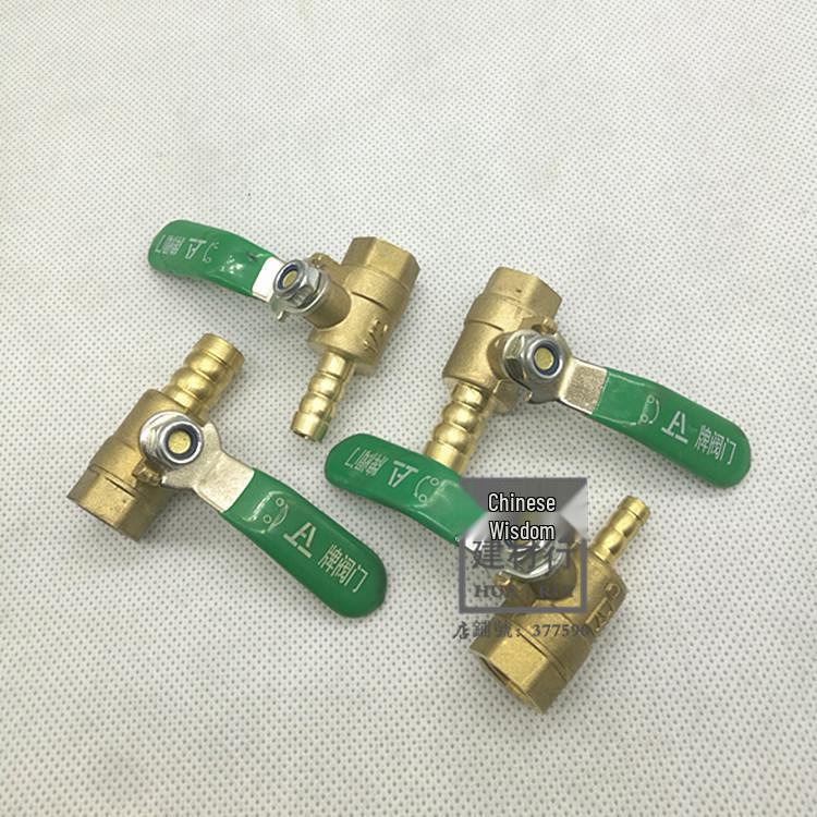 

Pagoda Ball Valve with Internal/External Thread & Pneumatic Handle for 8/10/12 mm Hoses - Sizes: 1/2, 1/4, 3/8 4mm Double Insert Ball Valve, 4kg Pressure