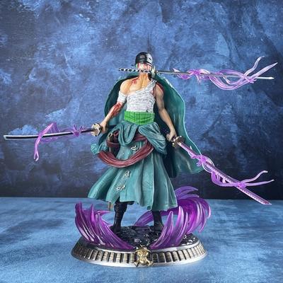 Neue One Piece Anime Figur Bad Blut Roronoa Zoro PVC 21cm Actionfigur Sammlung Exquisites Modell Geburtstagsgeschenke Figur