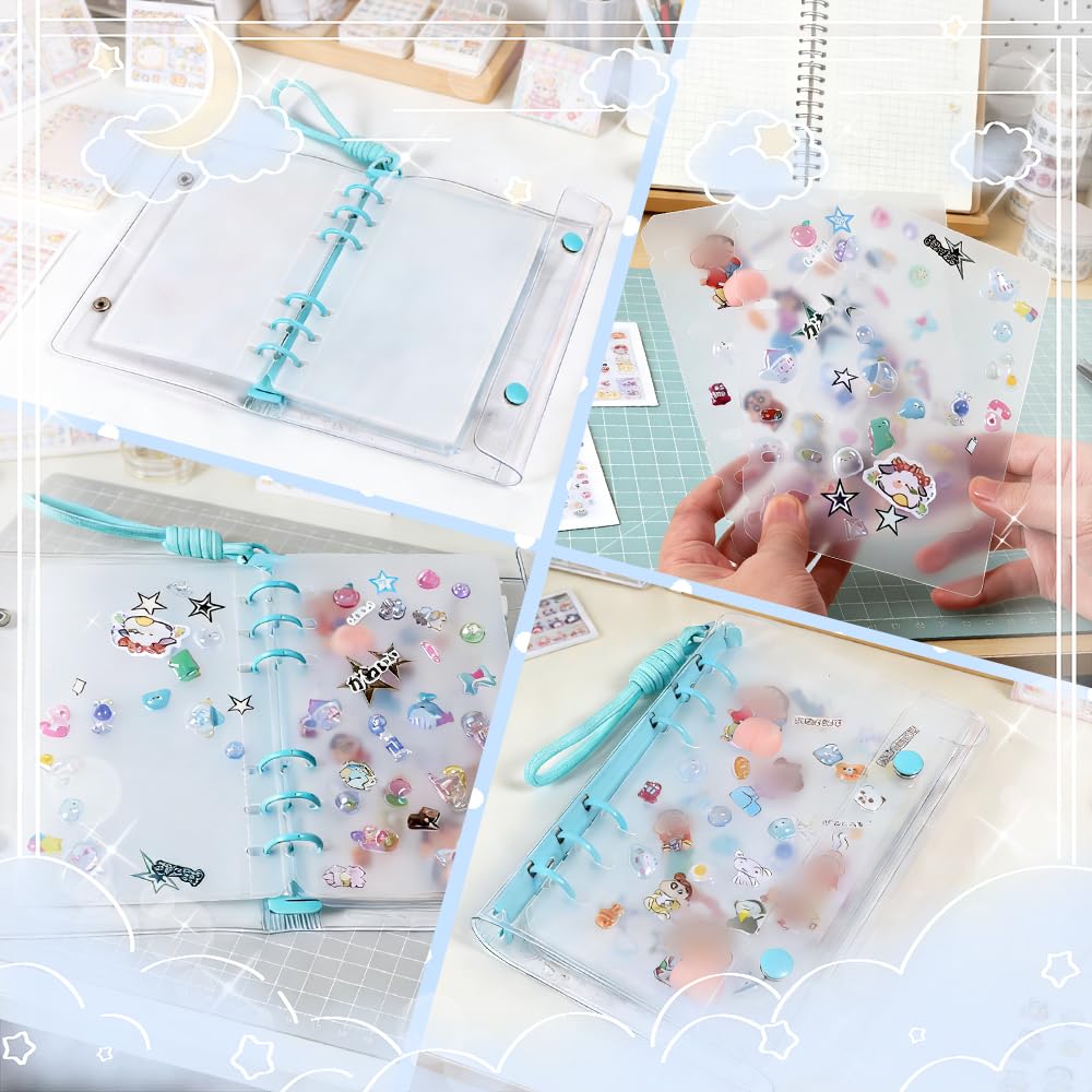 Sticker Album Backing A7 6 10 Removable and reusable 3D sticker storage thick PP sheet for A7 size sticker backing matte Suitable for plastic 3D