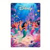 2D Flat, 1pc, Disney Character Group Metal Sign - 8x12 Inches 20x30cm Colorful Iron Wall Art Decor, Suitable for Home, Office, C