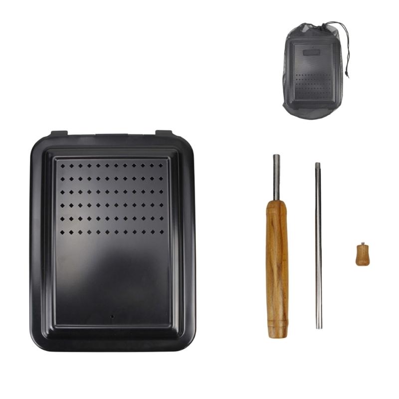 

Portable Camping Cookware Nonstick Camping Frying Pan Small Puffed Rice Machine for Outdoor Grilling And Cooking 1