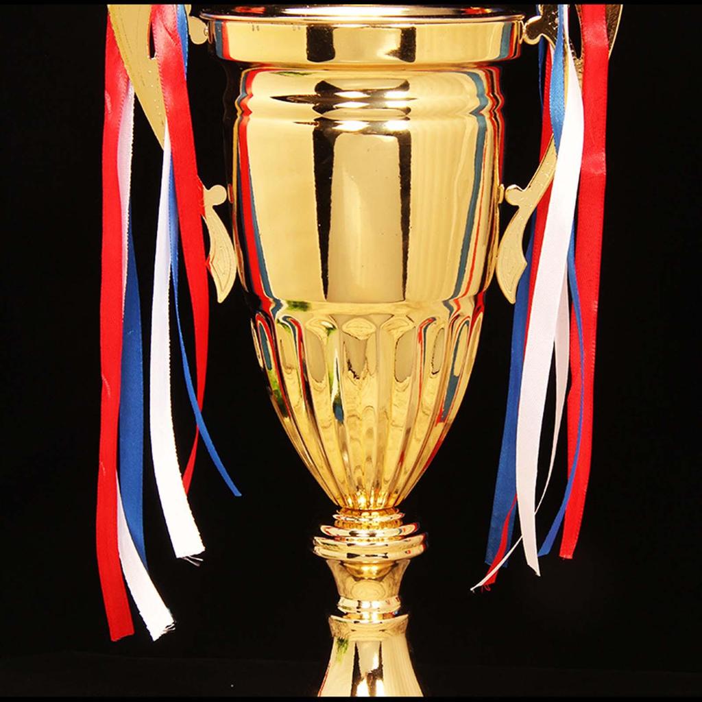 Metal Award Trophy First Place Trophies Rewards with Base for Football Soccer Baseball Sports Tournaments Party Decorations