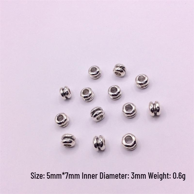 Tibetan Silver Beaded Spacer Beads for DIY Jewelry: Bracelet, Necklace, Hand String Accessories