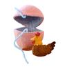 Surprise Easter Egg from Wool Felt Handmade Felted Easter Egg with Small Animals Hidden Inside Easter Basket Stuffer for Home Decor