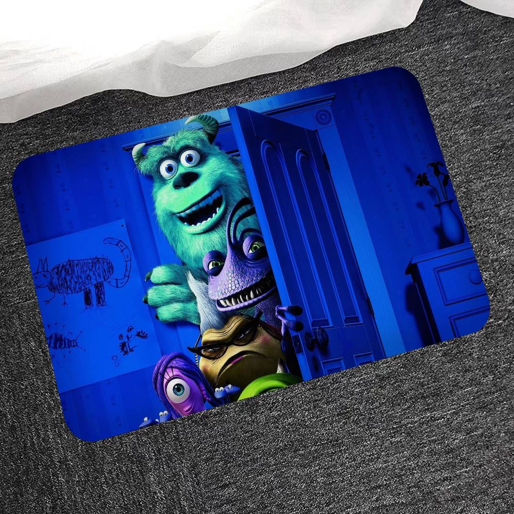 Animated Movie M-Monsters-Inc Door Mat Washable Non-Slip Living Room Sofa Chairs Area Mat Kitchen Doormat Area Rug